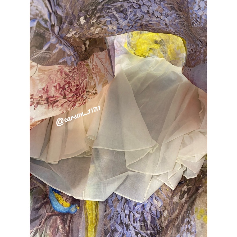 Zimmermann Botanica Patchwork Halter Gown in Book Print - Picture 11 of 12